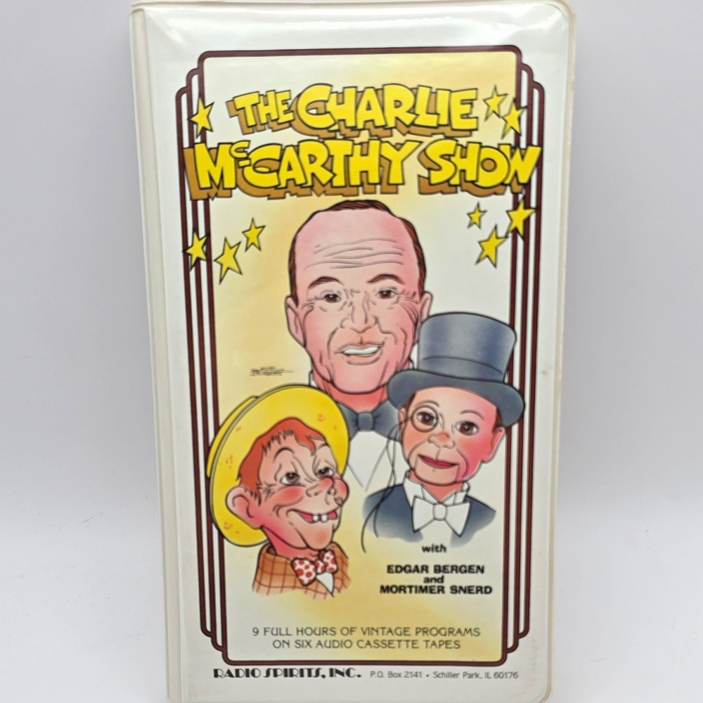 Radio Spirits, Inc. The Charlie McCarthy Show 6 Cassette Box Set 1994 9 hr